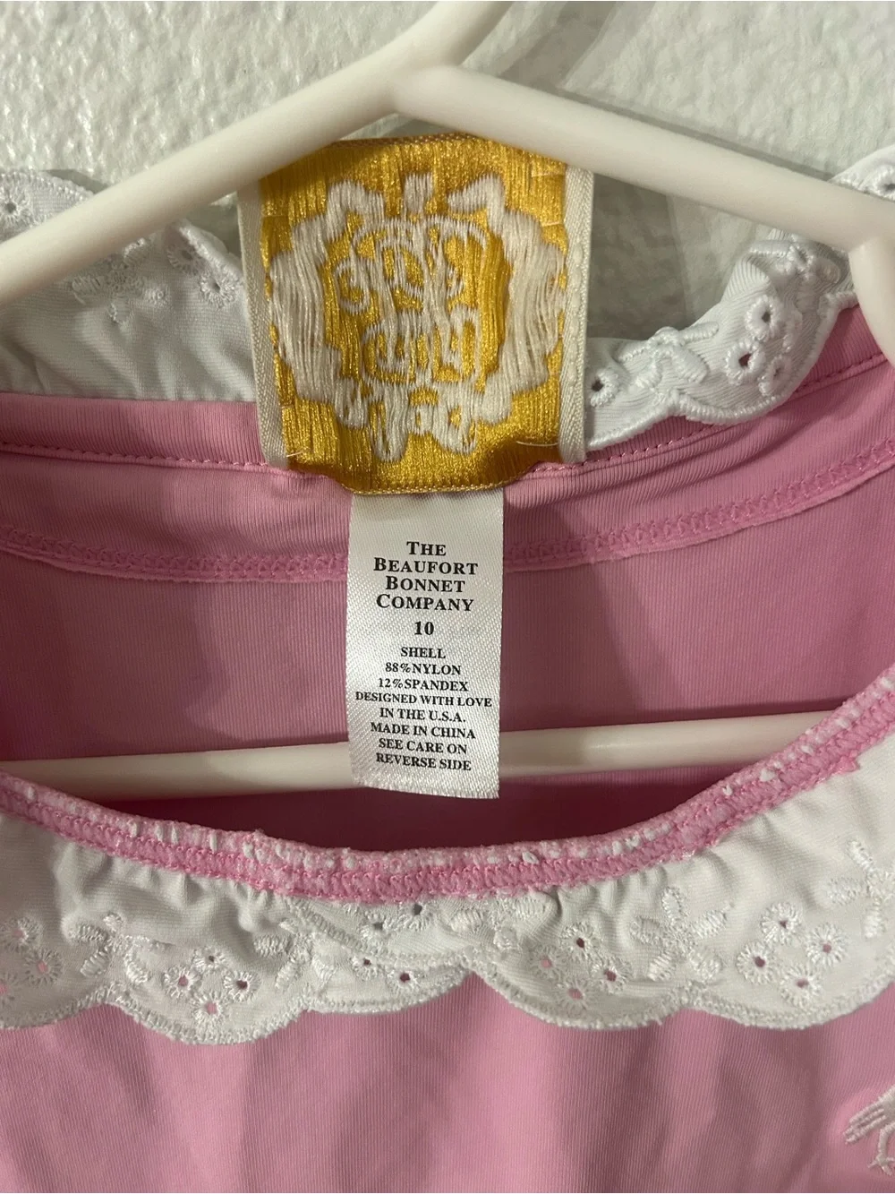 Girls The Beaufort Bonnet Company Winnie’s Wave Spotter Swim Shirt UPF 35+